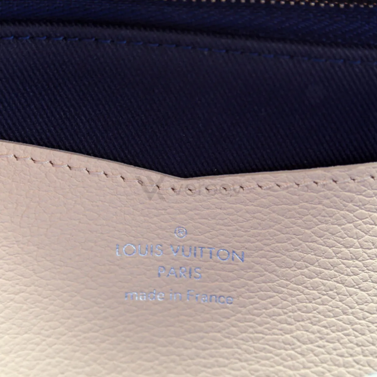 Sample photo 6, Second Stamp: the LOUIS VUITTON PARIS made in France heat stamp